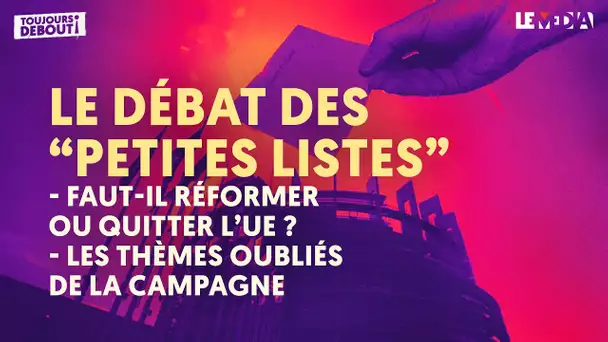 LE DÉBAT QUE VOUS NE VERREZ PAS SUR BFMTV : LES "PETITES LISTES" ONT ELLES AUSSI LEUR MOT À DIRE