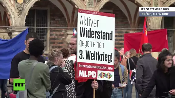 🇩🇪  Allemagne : des militants de Brême se mobilisent contre la guerre en Ukraine