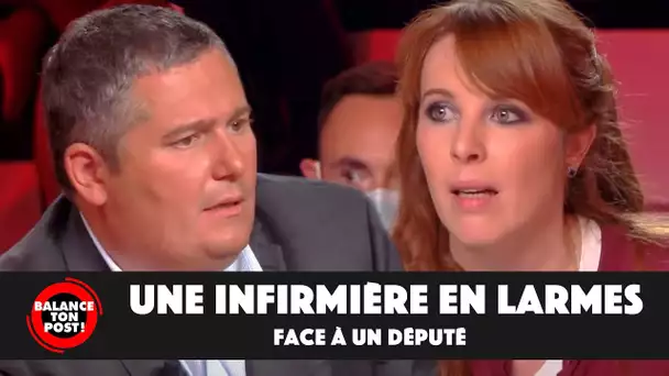 Vanessa, infirmière refusant la vaccination, en larmes face au député Julien Borowczyk