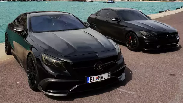 BESTIALES !! S63 AMG BRABUS 700 CHEVAUX VS C63S AMG !!