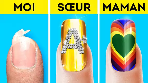 DESIGNS BRILLANTS POUR LES ONGLES POUR LES DÉBUTANTS