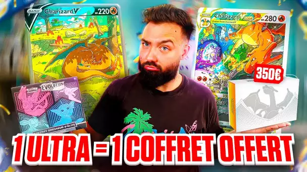 ULTRA PREMIUM COFFRET POKÉMON DRACAUFEU CHALLENGE ! Ouverture Boosters Evolution Celeste !