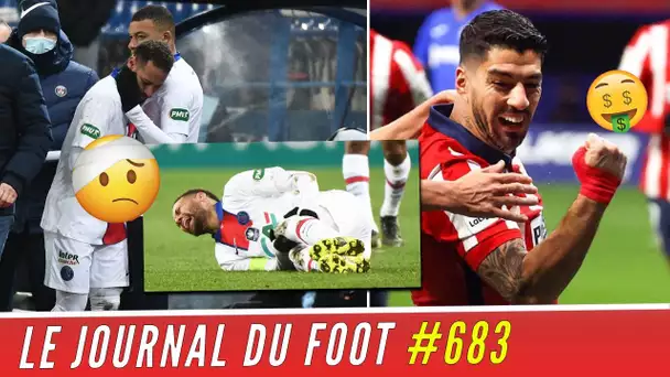 PSG : la POISSE de NEYMAR qui se blesse avant le BARÇA ! Cette semaine, Luis SUAREZ a gagné gros !!