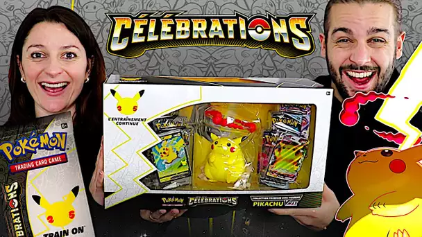 ON OUVRE LE COFFRET POKEMON PIKACHU GIGAMAX 25 ANS CELEBRATIONS ! COFFRET 25 ANS POKEMON