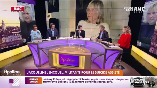 Jacqueline Jencquel est militante pour le suicide assisté