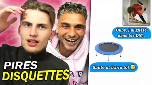 VOUS DRAGUEZ VOTRE CRUSH AVEC LES PIRES PHRASES D'APPROCHE ! feat. @Bastos  (grosses disquettes)