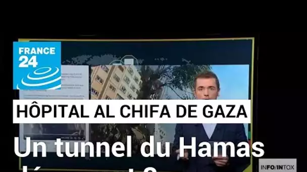 Hôpital Al Chifa de Gaza : les images de l'armée israélienne montrent-elles un tunnel du Hamas ?