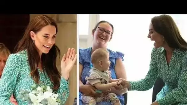 La princesse Kate roucoule devant bébé alors qu'elle apprend l'impact de son étude pionnière sur la