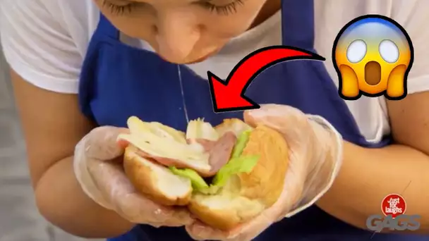 Pris en train de cracher dans son sandwich !