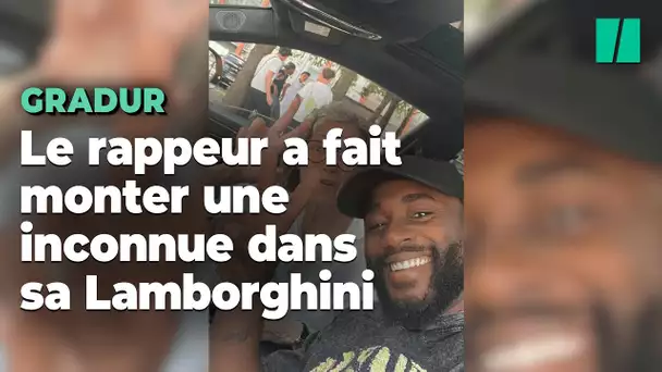 Le rappeur Gradur joue les taxis à Lille en prenant une inconnue dans sa Lamborghini