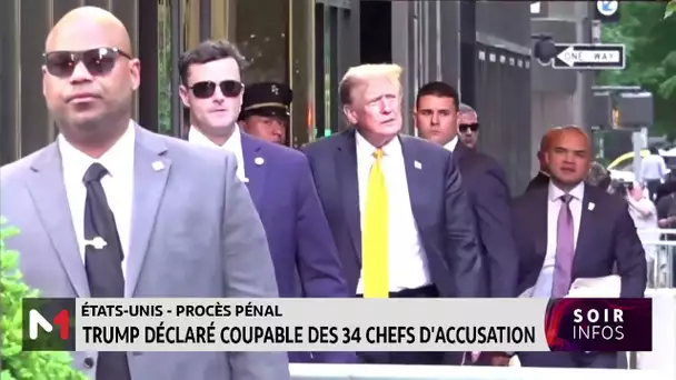 Donald Trump déclaré coupable des 34 chefs d'accusation à son procès pénal
