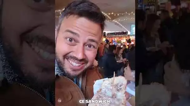 Un gros sandwich reblochon/ pulled pork à Annecy !