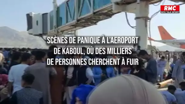 L'Afghanistan aux mains des talibans: scènes de panique sur le tarmac de l'aéroport de Kaboul