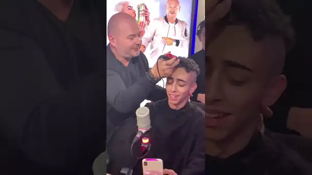 Cauet rase la tête de Bilal Hassani