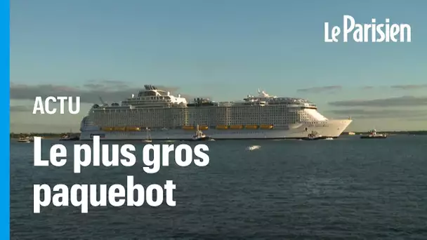 «Wonder of the Seas», le plus gros paquebot du monde quitte Saint-Nazaire