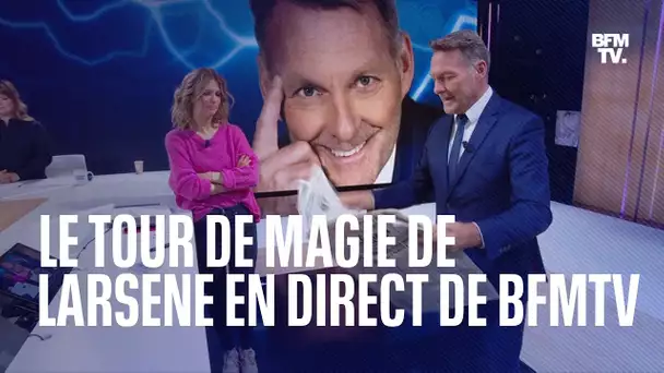 L'étonnant tour de magie de Larsene en direct sur BFMTV