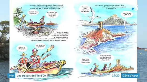 "Les trésors de l'île d'or", une BD qui montre les richesses des fonds marins