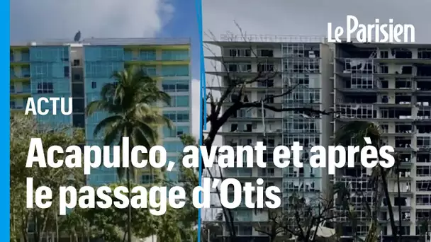 Acapulco : les images impressionnantes des dégâts avant et après le passage de l'ouragan Otis