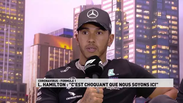 Hamilton : "C'est choquant que nous soyons ici"