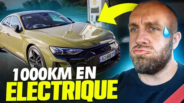 L’ENFER !! JE FAIS 1.000 KM EN VOITURE ÉLECTRIQUE 😱😨 !! C’ÉTAIT CHAUD 🥵 !!