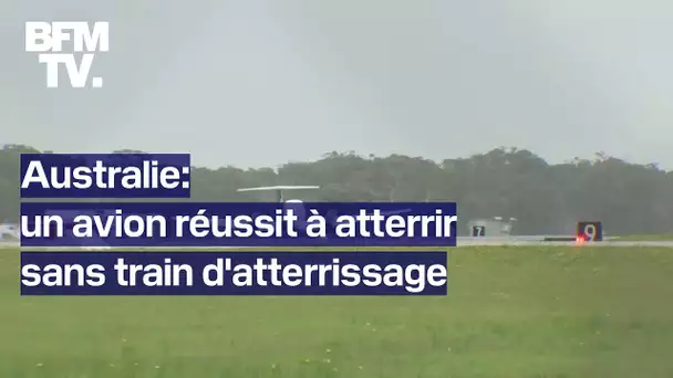 Australie: un avion atterrit sans train d'atterrissage et sans encombre