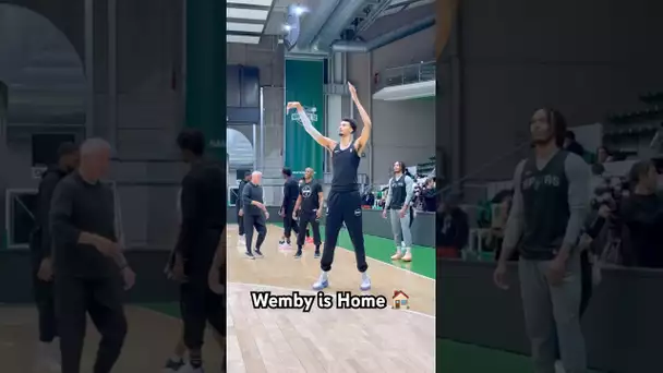 Wemby’s first practice back home in Paris