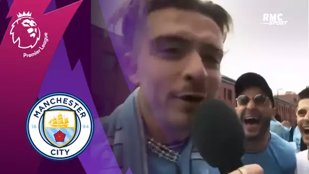 Manchester City : Grealish chambre Silva et Walker lors des célébrations du titre
