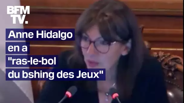 "Ras-le-bol du bashing des Jeux quoi": Anne Hidalgo agacée par ceux qui critiquent les JO à Paris