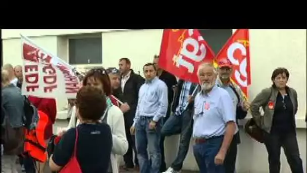 Manifestation des salariés de Plastimo à Lorient