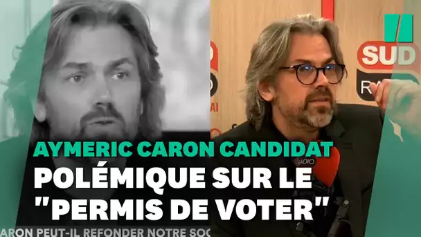 Aymeric Caron dément défendre "un permis de voter" comme le suggère une vidéo de 2017