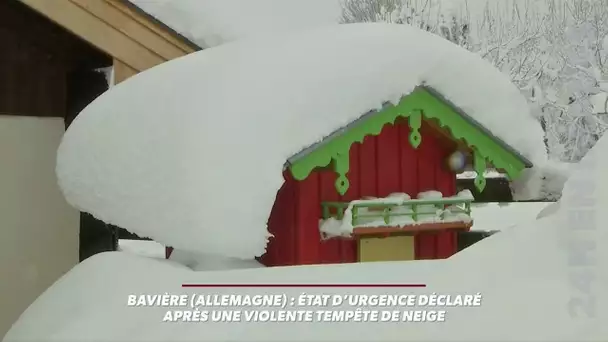 Etat d&#039;urgence en Allemagne après une violente tempête de neige en Bavière