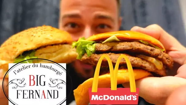 BATTLE :  Nouveau Signature de Mc Do VS Burger Truffe de Big Fernand -VLOG #1102
