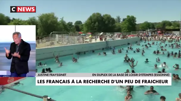 Les Français à la recherche d'un peu de fraîcheur face à la canicule