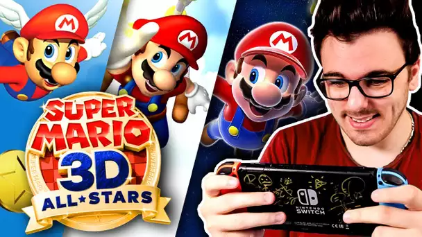 J'ai testé Mario 3D All Stars ! Mario 64, Sunshine & Galaxy en HD ? Gameplay !