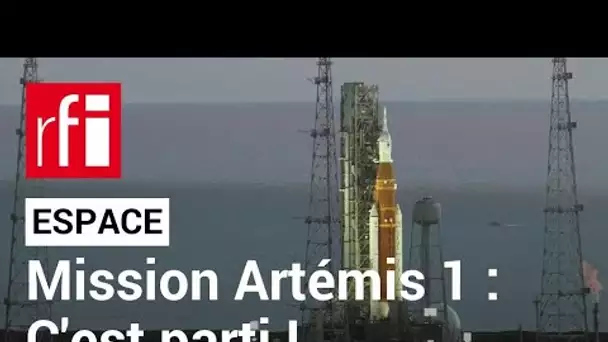 Mission Artémis 1 : la fusée lunaire de la Nasa,  le SLS, a enfin décollé vers la Lune • RFI