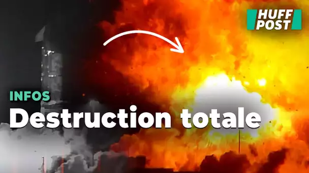 La fusée Starship explose dans une gigantesque boule de feu avant même son lancement