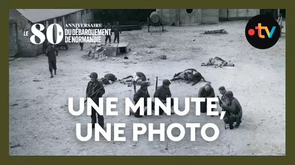Campement de soldats près d'Utah Beach