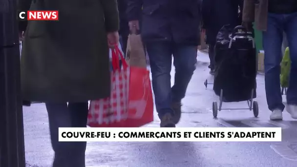 Couvre-feu : commerçants et clients s'adaptent