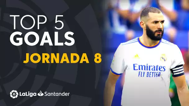 LaLiga TOP 5 Goles Jornada 8 LaLiga Santander 2021/2022