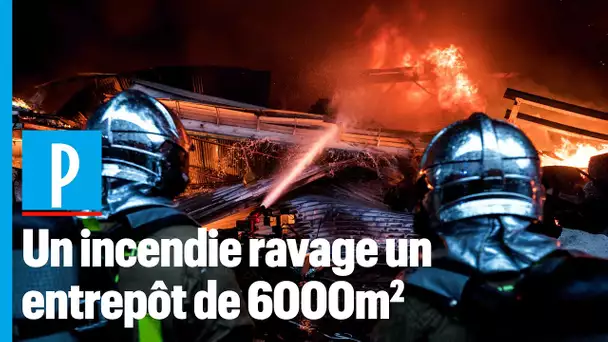 Aubervilliers : un incendie ravage un entrepôt de 6000 m²