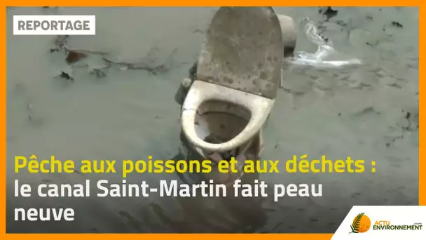 Pêche aux poissons et aux déchets : le canal Saint-Martin fait peau neuve