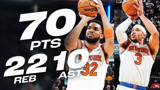 KAT & Josh Hart STUFF THE STAT SHEET In Indiana | February 11, 2025