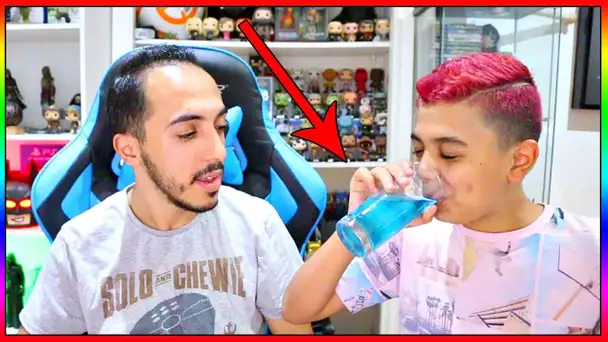 MOMO BOIT DU PRODUIT LAVE VITRES POUR ME PRANK - IL FINI EN LARME ...