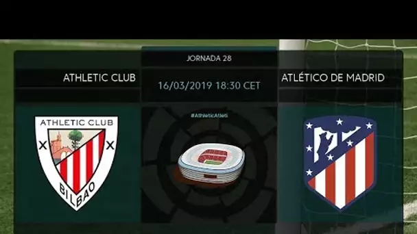 Calentamiento Athletic Club vs Atlético de Madrid