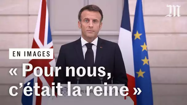 Macron rend hommage à Elizabeth II : « Pour nous, elle était la reine »