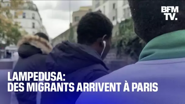 Lampedusa: des migrants arrivent à Paris