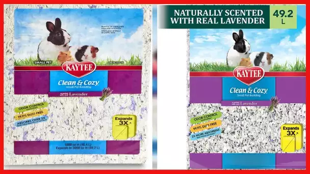 Kaytee Clean & Cozy Lavender Bedding For Pet Guinea Pigs, Rabbits, Hamsters, Gerbils, and Chinchilla
