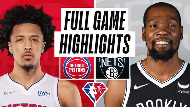 PISTONS at NETS | FULL GAME HIGHLIGHTS | March 29, 2022