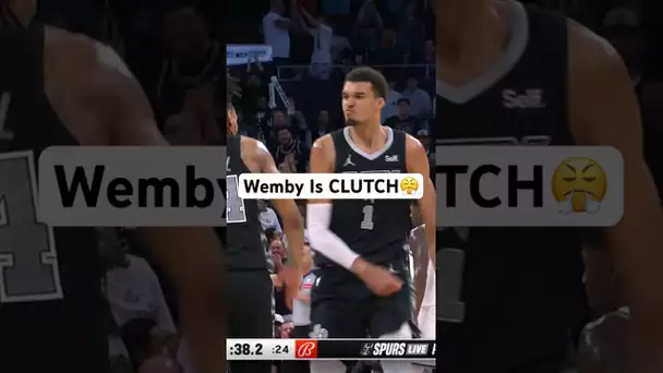 Victor Wembanyama TAKES OVER IN THE CLUTCH! 👀🔥|#Shorts