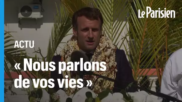 Macron annonce la création d'abris anticycloniques en Polynésie : "On parle de vos vies"